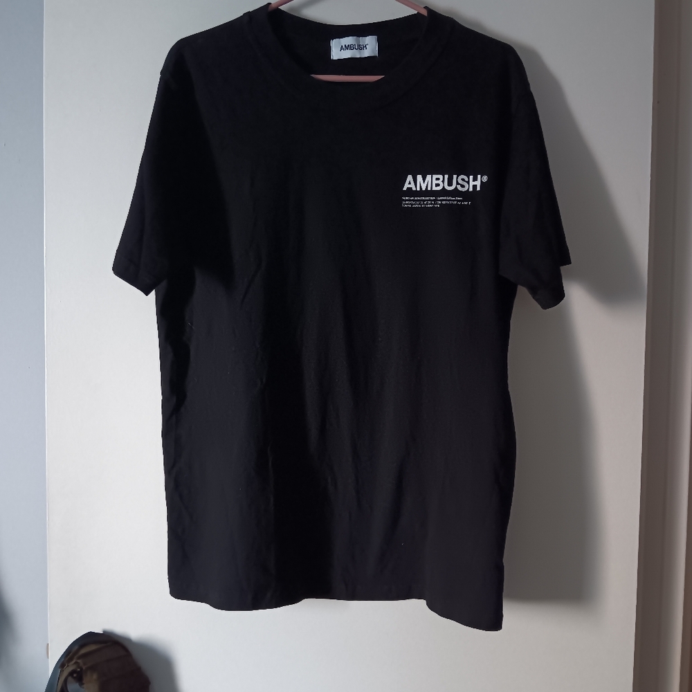 AMBUSH Workshop Logo Black Cotton Tee 3 M/L